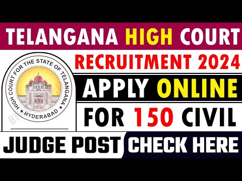 तेलंगाना हाईकोर्ट में भर्ती न्यू वैकेंसी सिविल जज 2024#telanganahighcourt #telangana #viralvideo ..