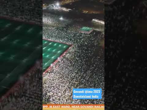 Mashallah - Govandi ijtima Drone View | Sunni ijtema 2023 Dawateislami #quran