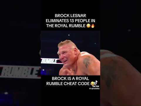 THIS IS WHY BROCK LESNAR WAS A ROYAL RUMBLE CHEAT CODE #shorts