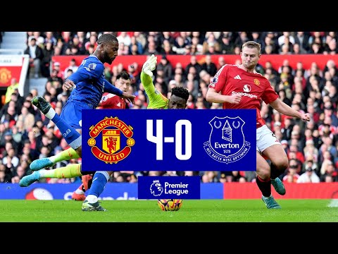 MANCHESTER UNITED 4-0 EVERTON | Premier League highglights