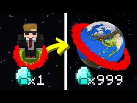 Minecraft, But My Diamonds = World Size