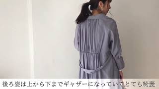 style｜たっぷりギャザーのスプリングコート