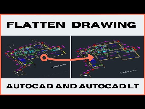 Flatten AutoCAD drawing and remove Z axis for AutoCAD and AutoCAD LT