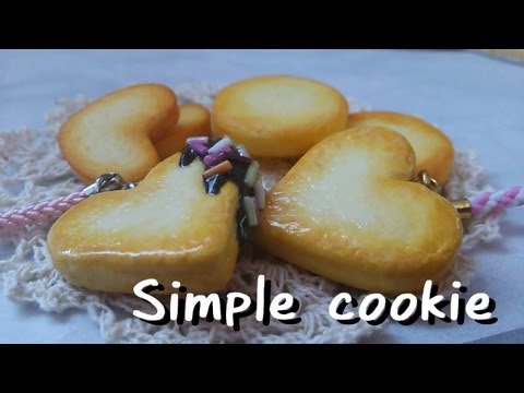 スイーツデコ*シンプルクッキー作ってみた /DecoSweets*simple cookie in clay Tutorial