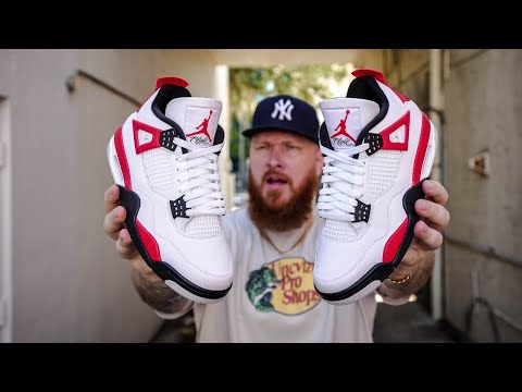 DON'T BUY THE AIR JORDAN 4 RED CEMENT SNEAKERS WITHOUT WATCHING THIS! (Early In Hand Review)