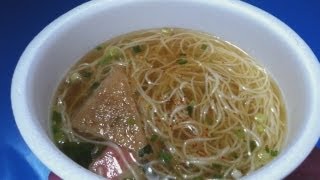 夜食動画　手緒里庵　手延そうめん　ヤマダイ カップラーメン Instant Cup Ramen Tenobe Somen