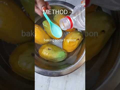 2 ways to clean mangoes for getting rid of dirt,germs,pesticide residue ||TheIndiancooktop#fruitwash