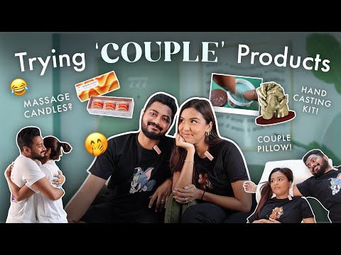 Trying COUPLE PRODUCTS😂 / Mridul & Aditya