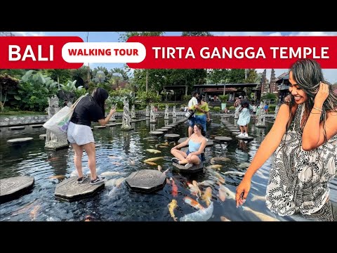 The most popular temple in Bali 2024 🇮🇩 Bali WALKING tour in TIRTA GANGGA water palace | Indonesia