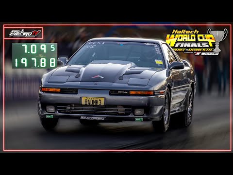 World Fastest Supra Mk3 - David Consentino 7.09 @197mph World Cup Finals 2024 #2jz