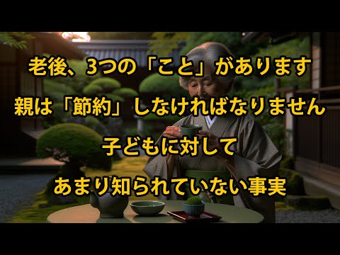 老後、親が子どもに対して「節約」すべき3つの「こと」— あまり知られていない事実