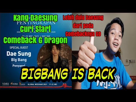 (BIGBANG IS BACK) Daesung Bigbang Comeback In Webinar Indonesia Live Performance 2021