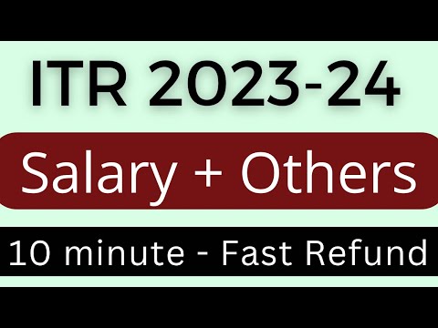 ITR 1 filing online 2023-24 for Salaried person with form 16,Income tax return(ITR) कैसे भरे