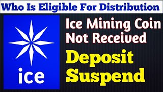 Ice Mining App Distribution Not Received In Wallet | Ice Network Distribution | Ice Coin |