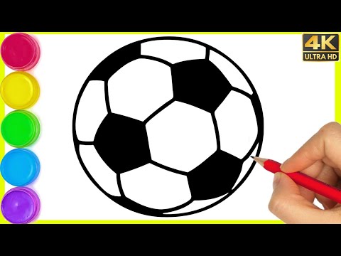 HOW TO DRAW A FOOTBALL STEP BY STEP || EASY TO DRAW SOCCER BALL DRAWING | FOOTBALL KAISE BANATE HAIN