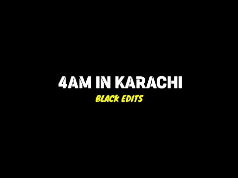 4AM in Karachi - Talha Anjum | Prod. UMAIR Black Screen WhatsApp status