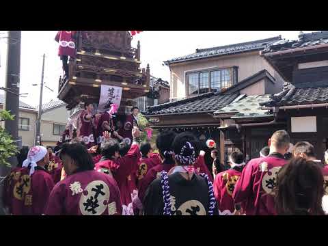 新湊曳山2018【荒屋町のいやさ〜】