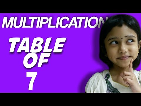 Learn 7 Times Multiplication Table | Easy and fast way to learn | Sabithas Tuto