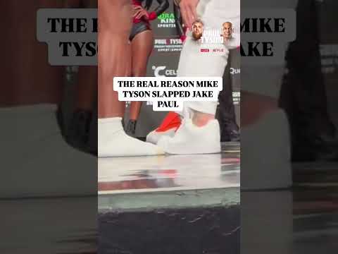 Mike Tyson SLAPS Jake Paul Night Before The Fight #miketyson #jakepaul #boxing