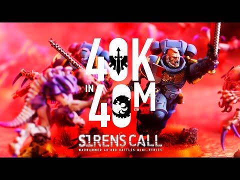 Space Marines Face The Swarm! Warhammer 40,000 Exemplary Mission. Siren's Call Battle 3