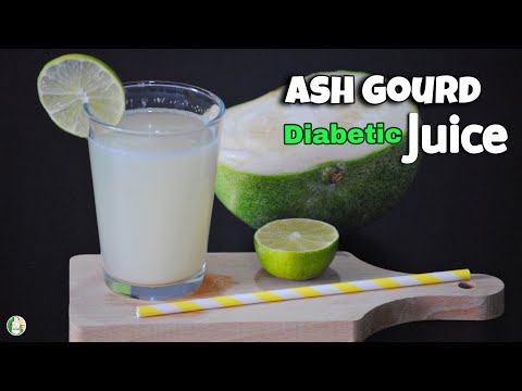 1 minute Ash Gourd Juice | Diabetic Juice | Naturally Detox Healthy Ekadashi Juice recipe - Sattvik