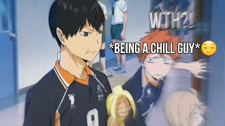 Tobio Kageyama being funny for almost 6 mins(ft.Shoyo Hinata)