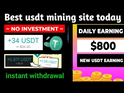 New USDT Mining Site 🤑| Free Usdt Mining Website | New TRX Mining Site | New Usdt Grabbing Site ✅