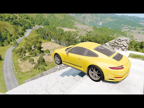 Mobil vs Stairs #11 - BeamNG Drive