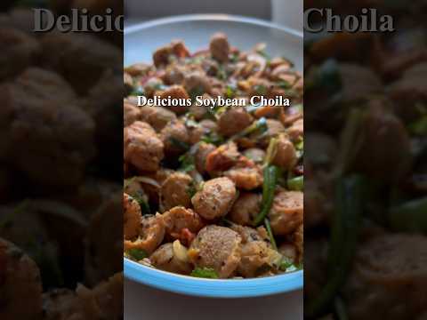 #soyabeanchoila 🧅🌶️🧄 #vegchoilarecipe #nepalifood #youtubeshorts