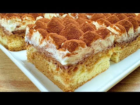 Easy Coffee Cake Recipe, Simple and Quick - No Alcohol! Tiramisu Cake recipe