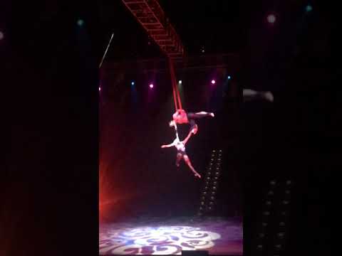 Slow Mo Aerial Circus Stunt