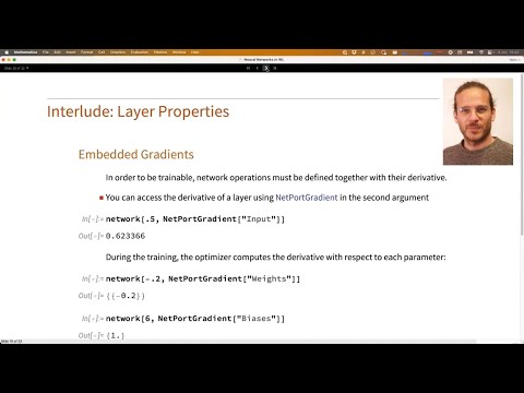 The Wolfram Neural Net Framework: Layer Properties