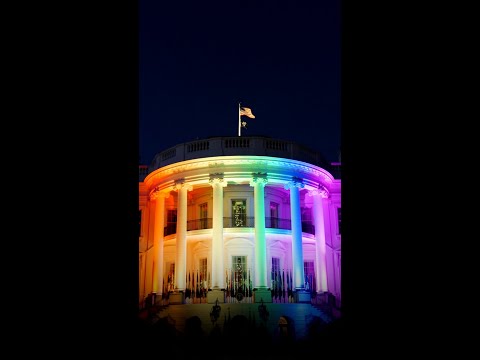 The White House is lit in Pride colors after President Biden signed the Respect for Marriage Act.