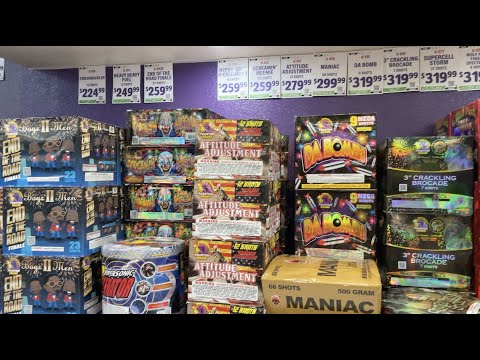 4 Firework Stores! 4th of July Shopping! Pahrump Nevada