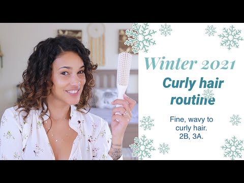 Winter 2021 curly hair routine - Styling Brush - Fine wavy to Curly Hair