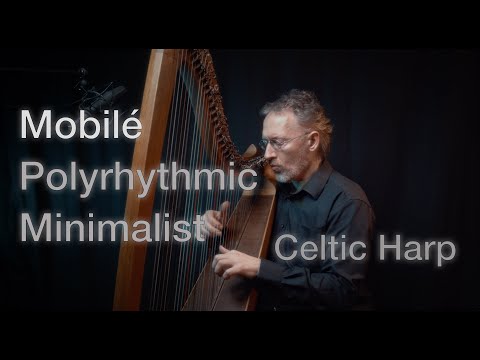 Mesmerizing polyrhythmic minimalist tune on Celtic Harp