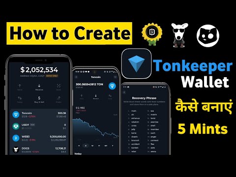 Tonkeeper Wallet Kaise Banaye, How to Create Tonkeeper wallet step by step, tonkeeper hamster kombat