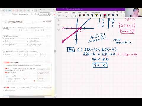 My Best 数学I　数と式⑩　1次不等式の解法