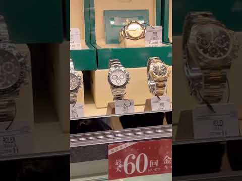 All the Rolex watches available in a secondhand watch store in Osaka Japan #shorts