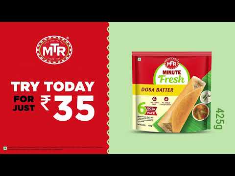 MTR Minute Fresh: 6 delicious Dosas just for Rs. 35!