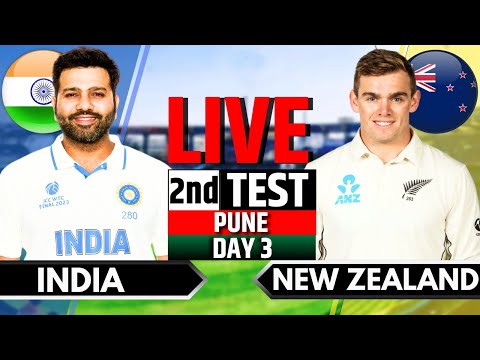 India vs New Zealand, 2nd Test, Day 3 | IND vs NZ Live Match | Live Cricket Match Today, Session 2