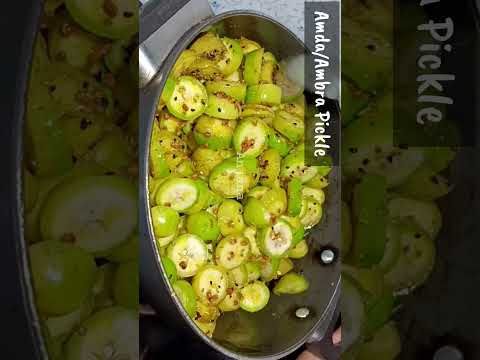 बनाईये और पूरे साल भर खाइए | Ambra Pickle Recipe | Amla Ka Achar | Hop plum | Gulandha | #shorts