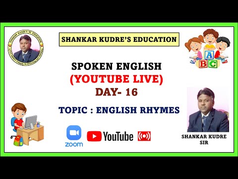 SHANKAR KUDRE'S ONLINE ENGLISH EDUCATION (LIVE) DAY-16