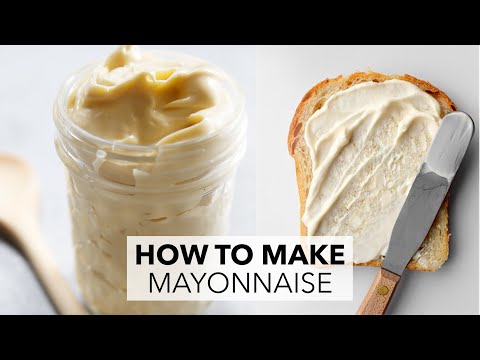 How to make Mayonnaise! (EASY & only 4 ingredients!!)