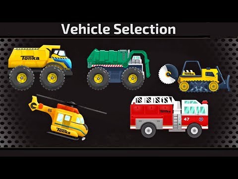 Tonka Trucks for Kids 🚛 Dump Truck, Garbage Truck, Bulldozer Game App