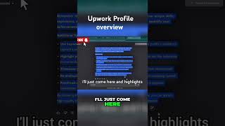 Create upwork profile overview with AI #upworksuccess #vlogmas #vlogmas2024 #upworkaccountsetup