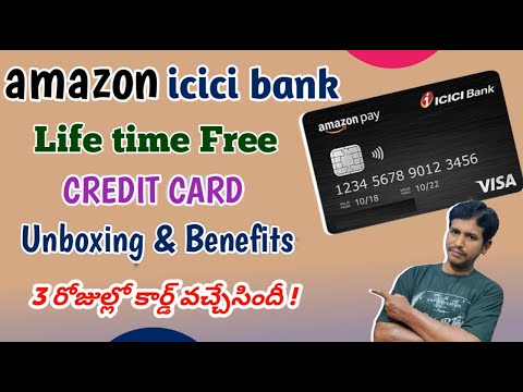 🤑 Amazon icici bank life time free Cash back credit card Unboxing |#amazon #icicibankcreditcard