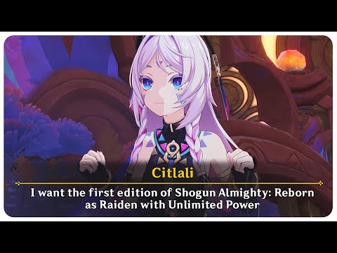 Citlali Likes Raiden Shogun Light Novels (Cutscene) Citlali Story Quest | Genshin Impact 5.3