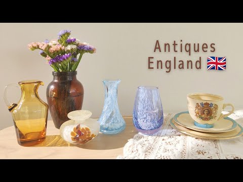 [Antiques. Searching for treasures at flea markets in UK] What I bought│Vintage tableware, vases│