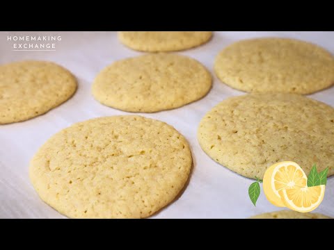 Soft Lemon Sugar Cookies | Easy Homemade Lemon Cookies